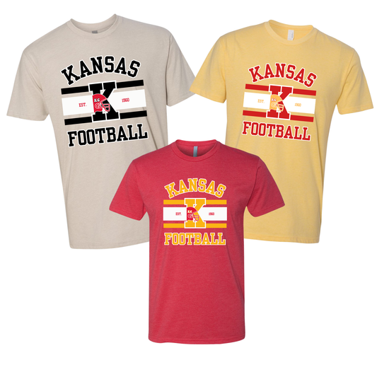 Kansas City Chiefs Football T-Shirt, Youth and Adult Sizes Available
