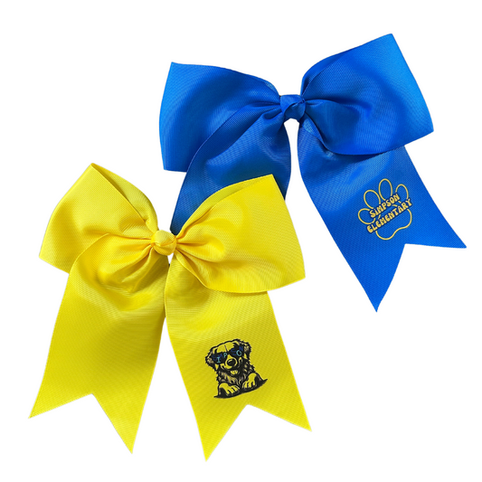 Simpson Large Hair Bow with Pony on back
