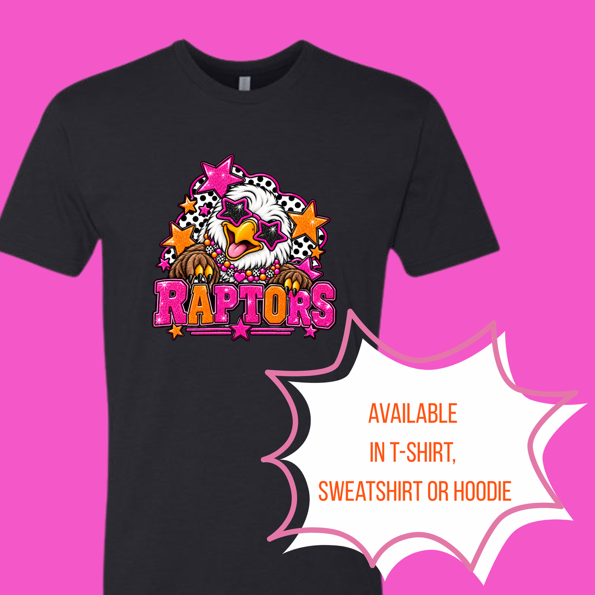 Fancy Raptor T-shirt, Sweatshirt or Hoodie