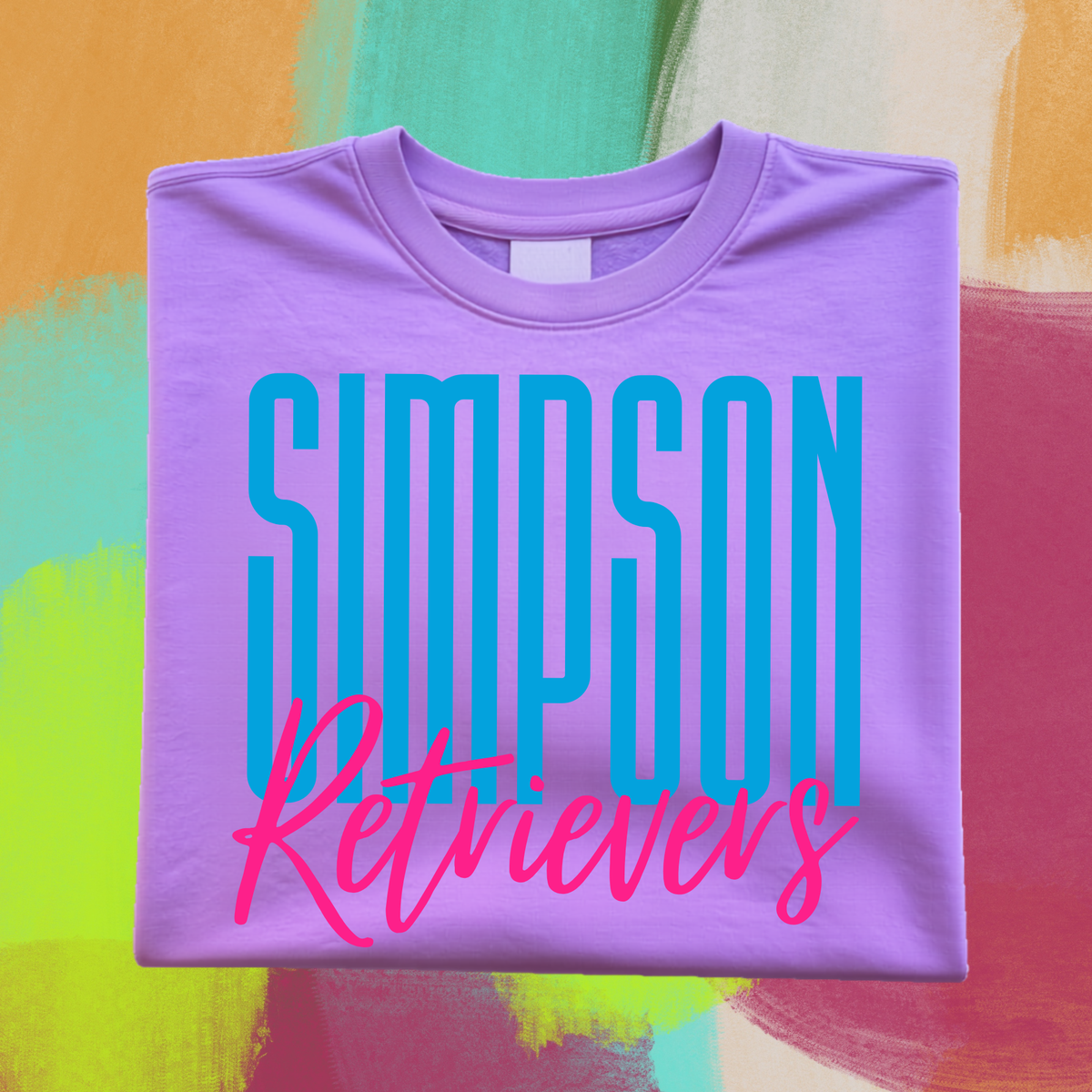 Simpson Retrievers Purple Comfort Color Sweatshirt