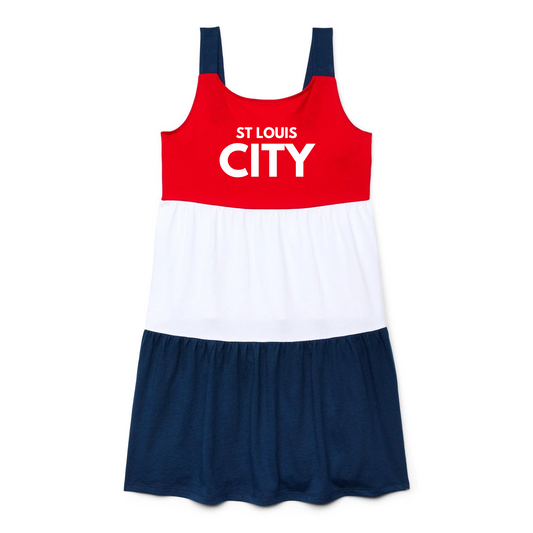 St. Louis City Soccer Girls Cotton Dress