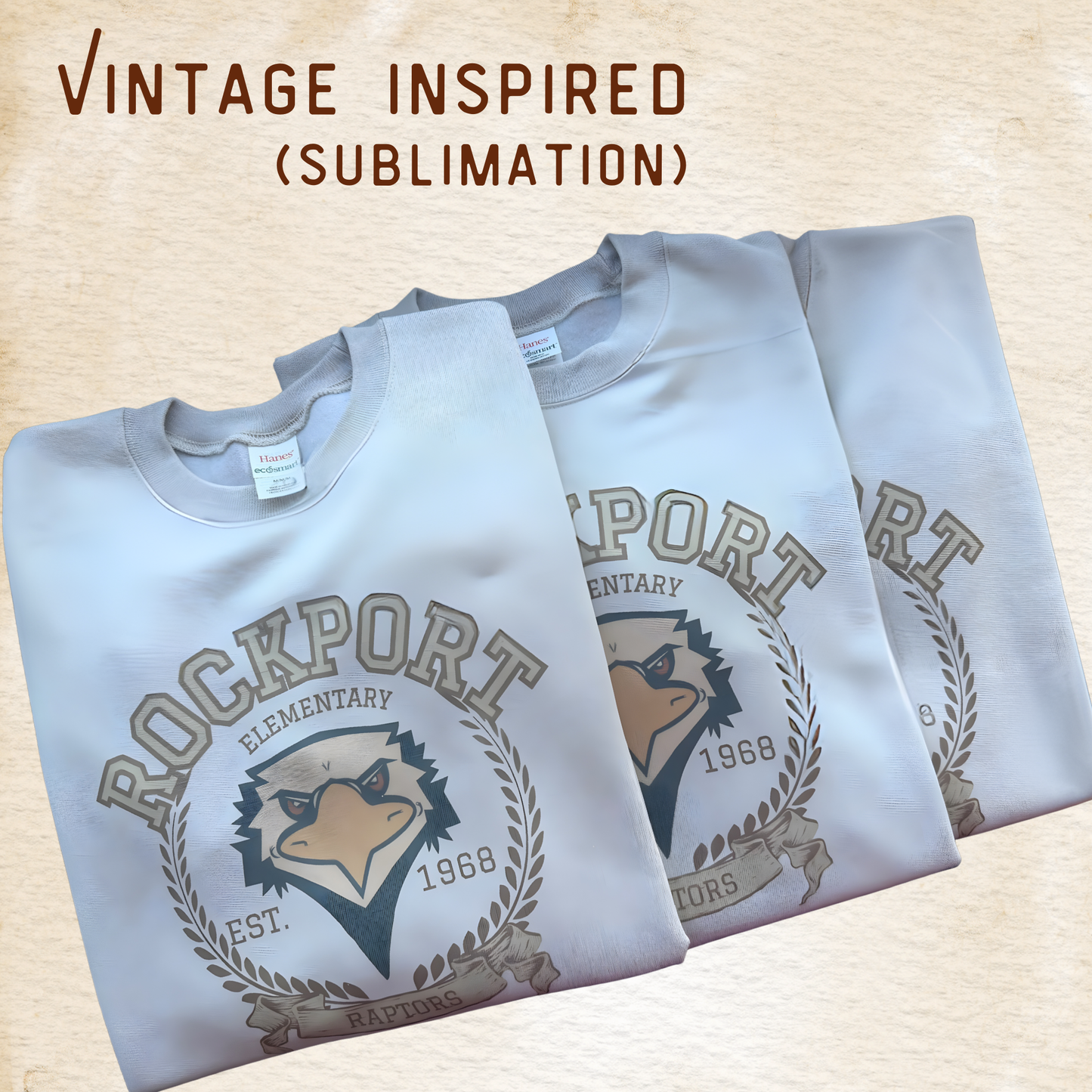Rockport Vintage Inspired Tan Sweatshirt