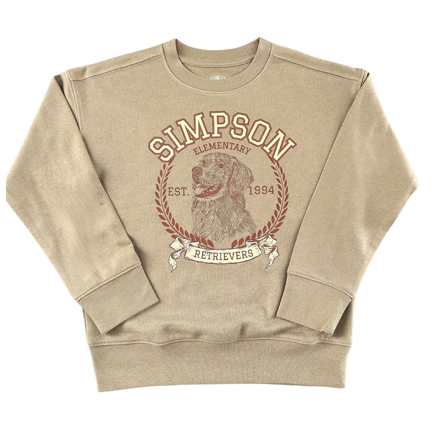 LIMITED QUANITIES, Simpson Vintage Inspired Youth Khaki Sweatshirt
