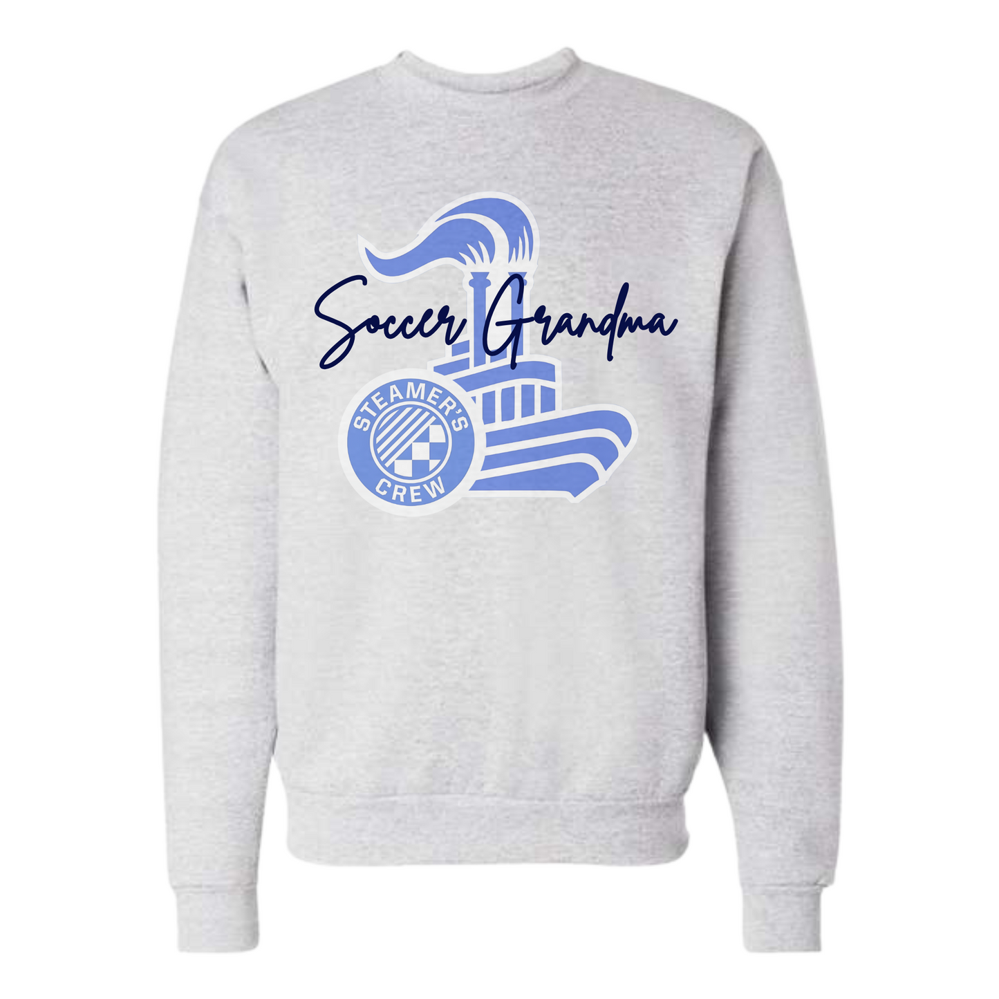 Steamer's Crew Soccer Grandma Ash Grey Sweatshirt