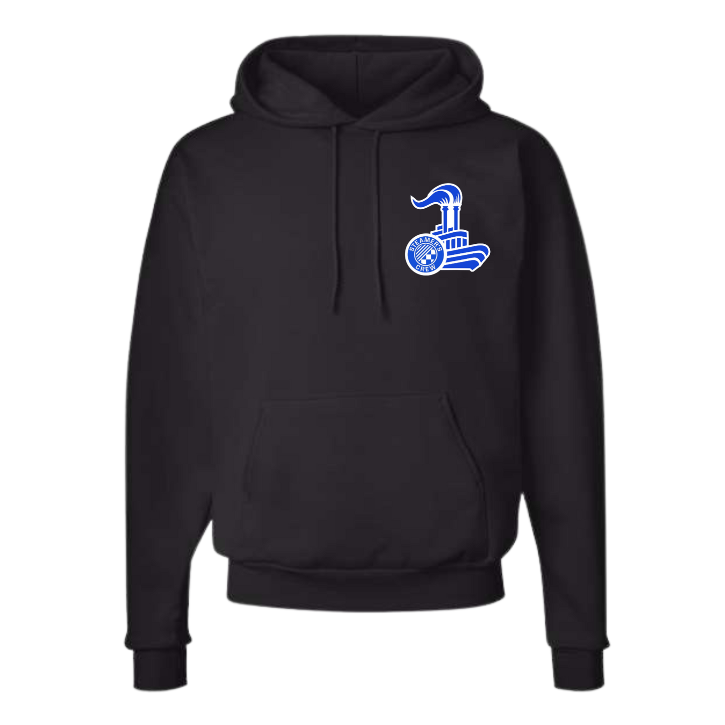 Steamer's Crew Hoodie with Small Logo on Left Chest