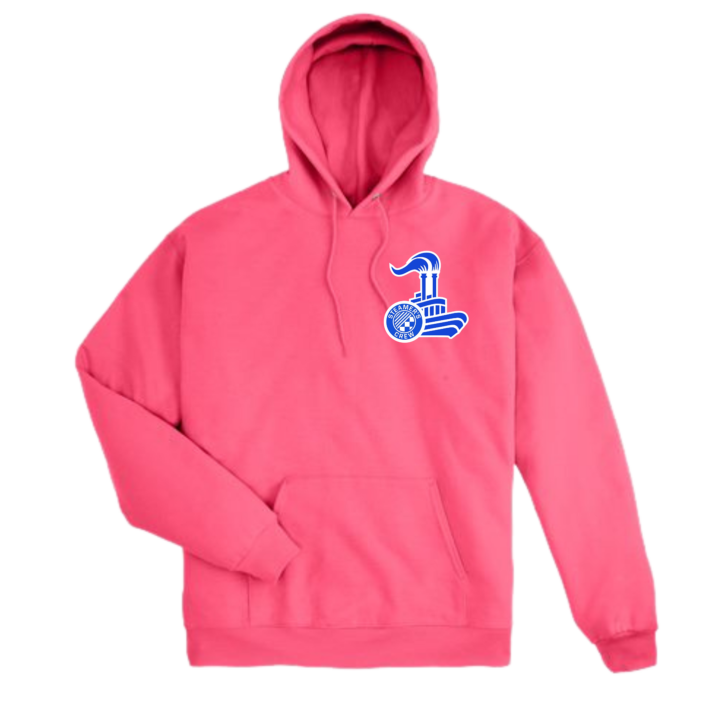 Steamer's Crew Hoodie with Small Logo on Left Chest