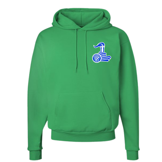 Steamer's Crew Hoodie with Small Logo on Left Chest