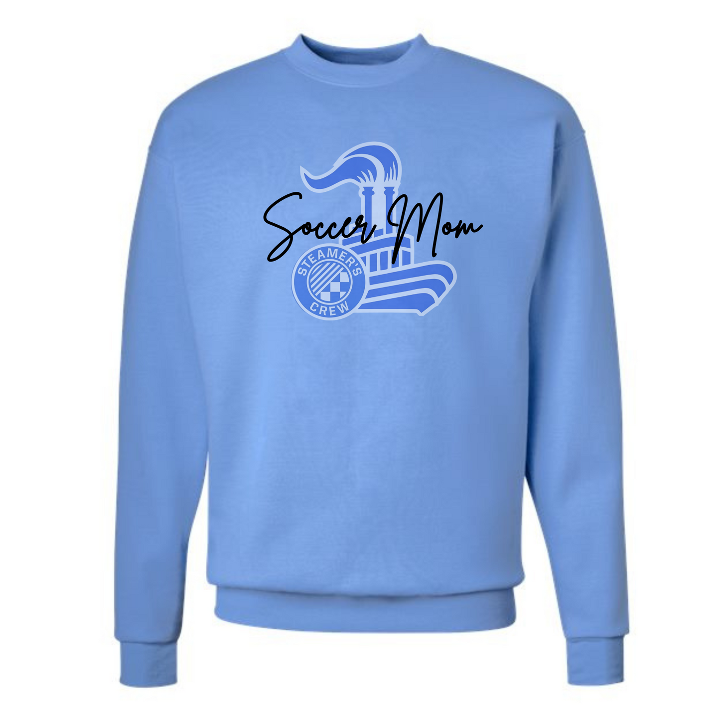 Steamer's Crew Soccer Mom Light Blue Sweatshirt