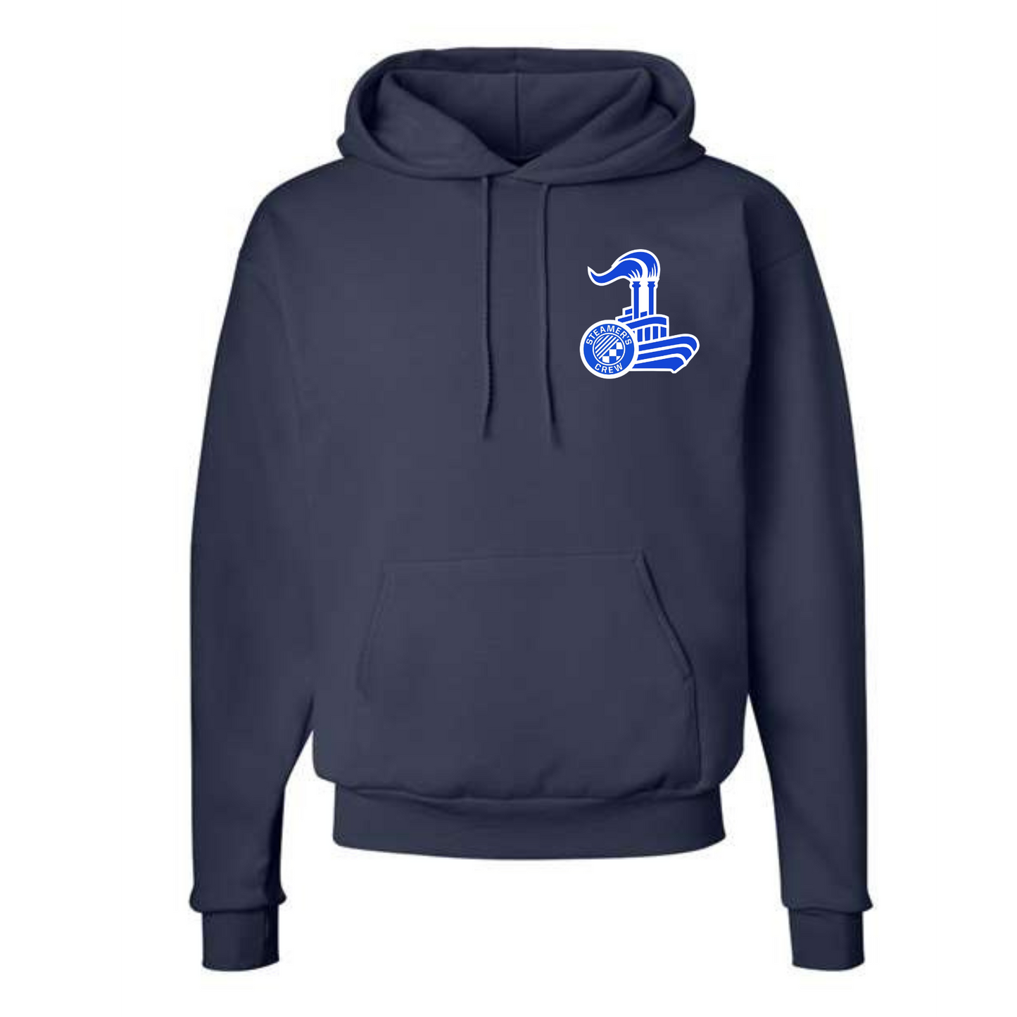 Steamer's Crew Hoodie with Small Logo on Left Chest