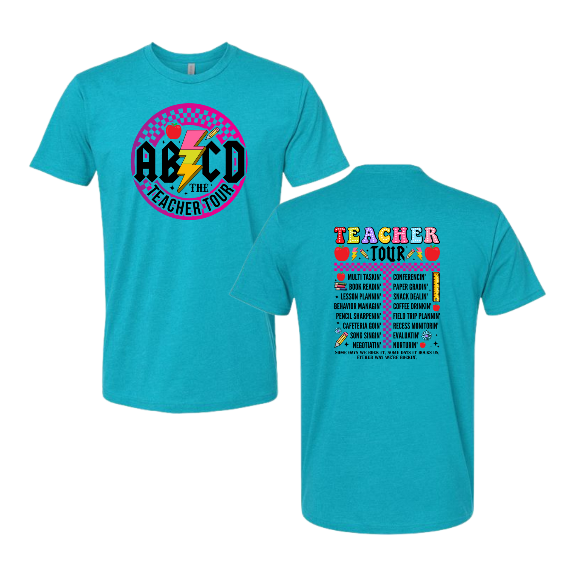 ABCD Teacher Tour T-shirt – Hot Mess Mom Apparel