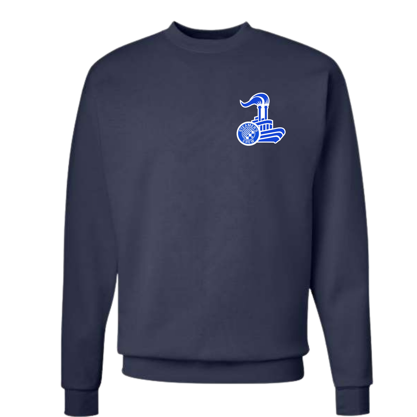 Steamer's Crew Sweatshirt with Small Logo on Left Chest